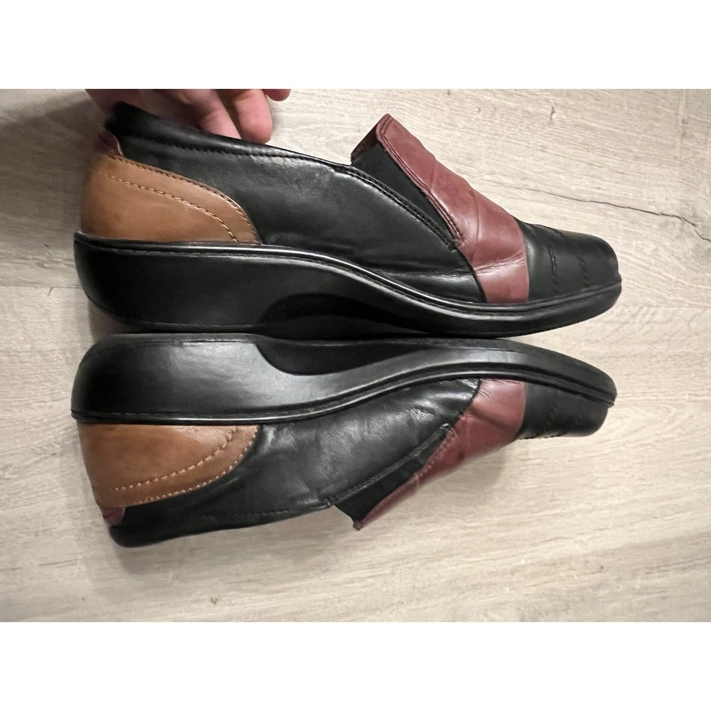 ARAVON DANIELLE-Women's Size 8.5M (US) Slip On Black Brown Comfort Shoes - Picture 6 of 7